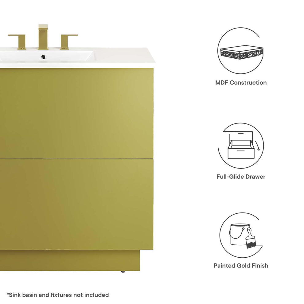 Quantum 36" Bathroom Vanity Cabinet (Sink Basin Not Included) By Modway - EEI-6134 | Bathroom Accessories | Modishstore - 8