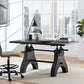 Genuine 60" Crank Adjustable Height Dining Table and Computer Desk By Modway - EEI-6148 | Dining Tables | Modishstore - 3