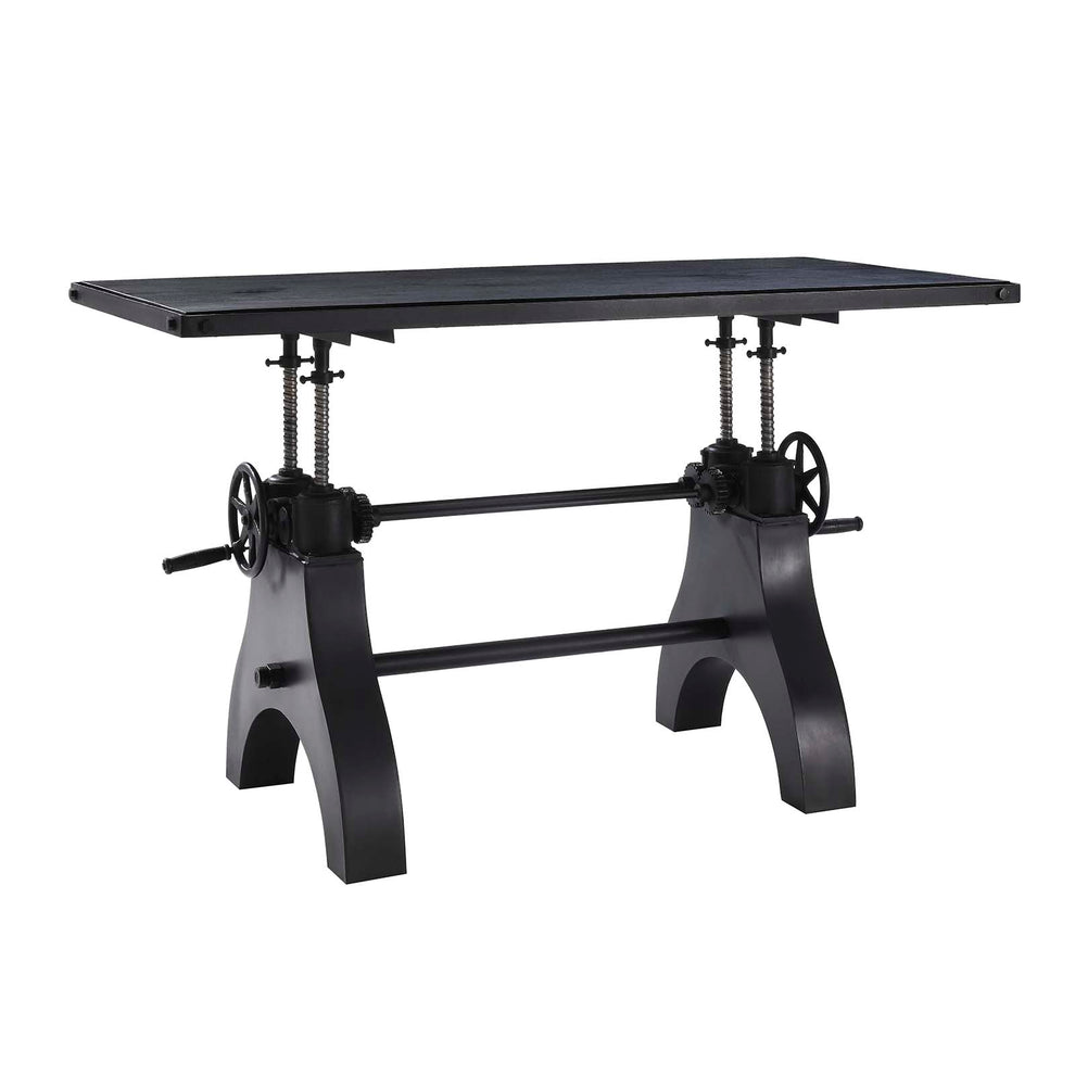 Genuine 60" Crank Adjustable Height Dining Table and Computer Desk By Modway - EEI-6148 | Dining Tables | Modishstore - 5