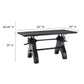 Genuine 60" Crank Adjustable Height Dining Table and Computer Desk By Modway - EEI-6148 | Dining Tables | Modishstore - 10