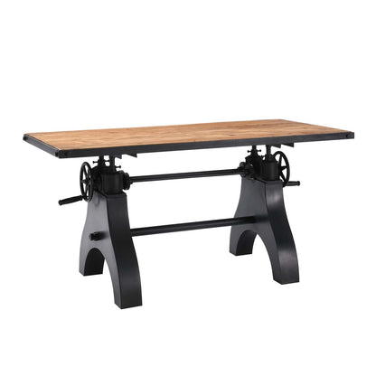 Genuine 60" Crank Adjustable Height Dining Table and Computer Desk By Modway - EEI-6148 | Dining Tables | Modishstore - 12