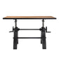 Genuine 60" Crank Adjustable Height Dining Table and Computer Desk By Modway - EEI-6148 | Dining Tables | Modishstore - 20