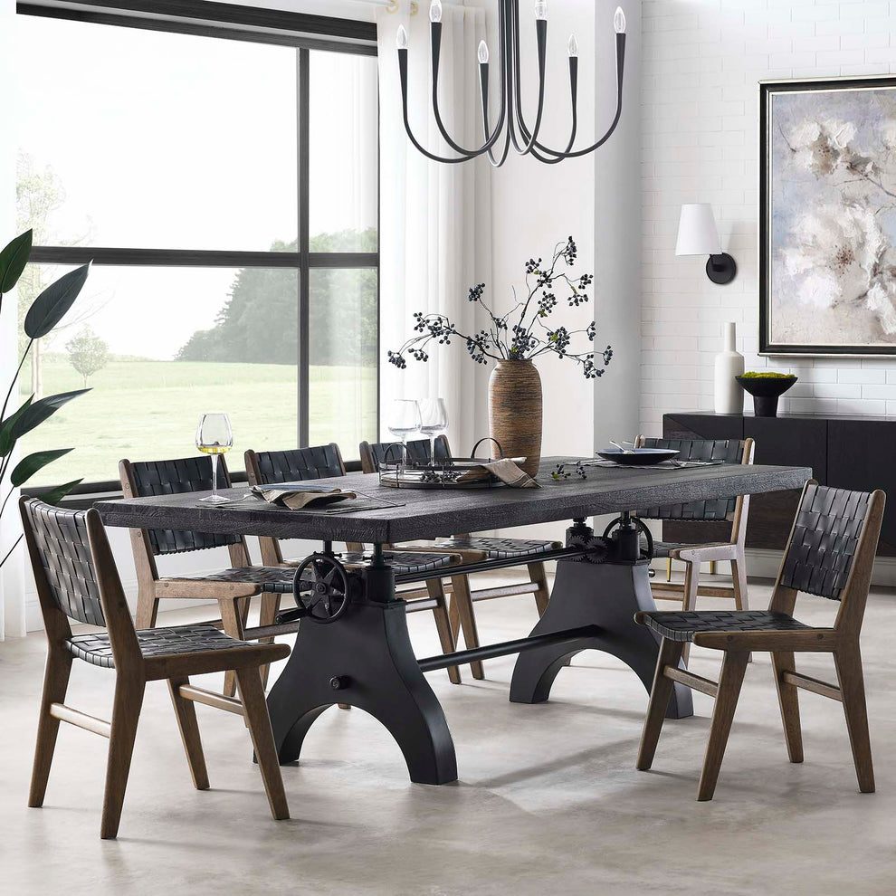 Genuine 96" Crank Adjustable Height Dining and Conference Table By Modway - EEI-6149 | Dining Tables | Modishstore - 1
