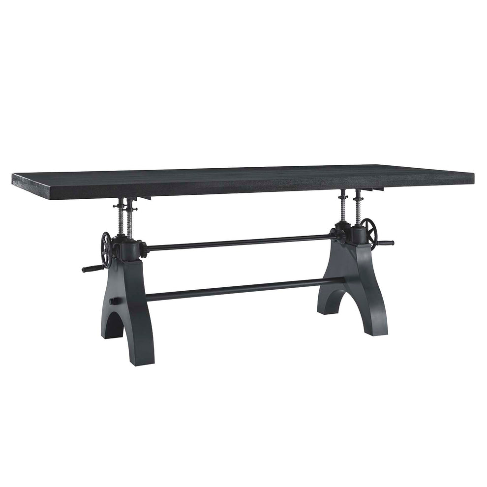 Genuine 96" Crank Adjustable Height Dining and Conference Table By Modway - EEI-6149 | Dining Tables | Modishstore - 7