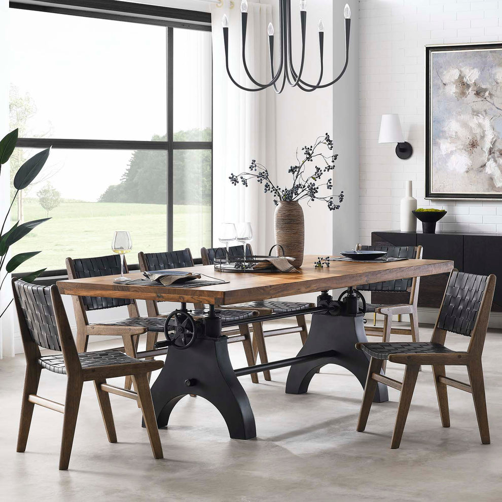 Genuine 96" Crank Adjustable Height Dining and Conference Table By Modway - EEI-6149 | Dining Tables | Modishstore - 18