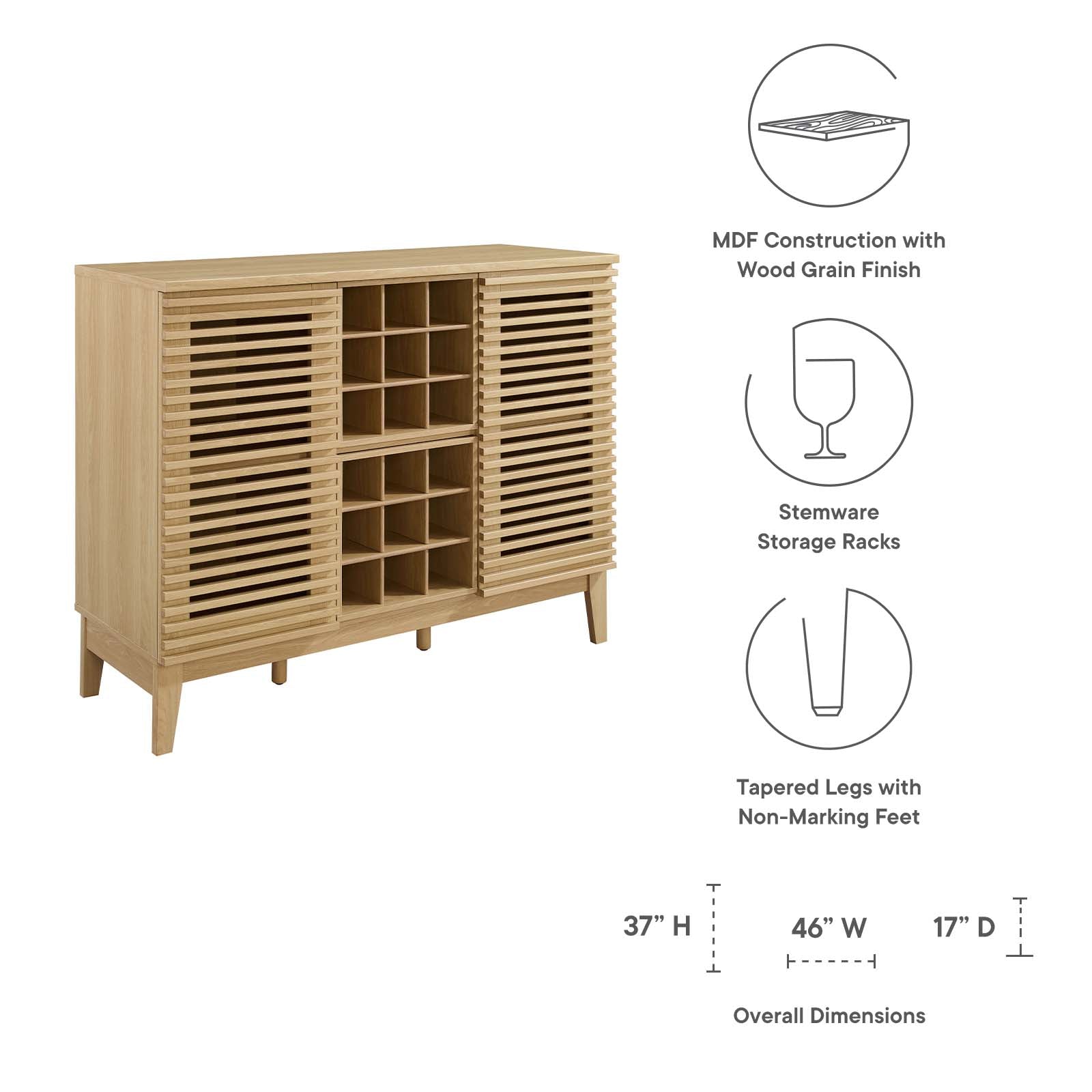 Render Bar Cabinet By Modway - EEI-6156 | Cabinets | Modishstore - 14