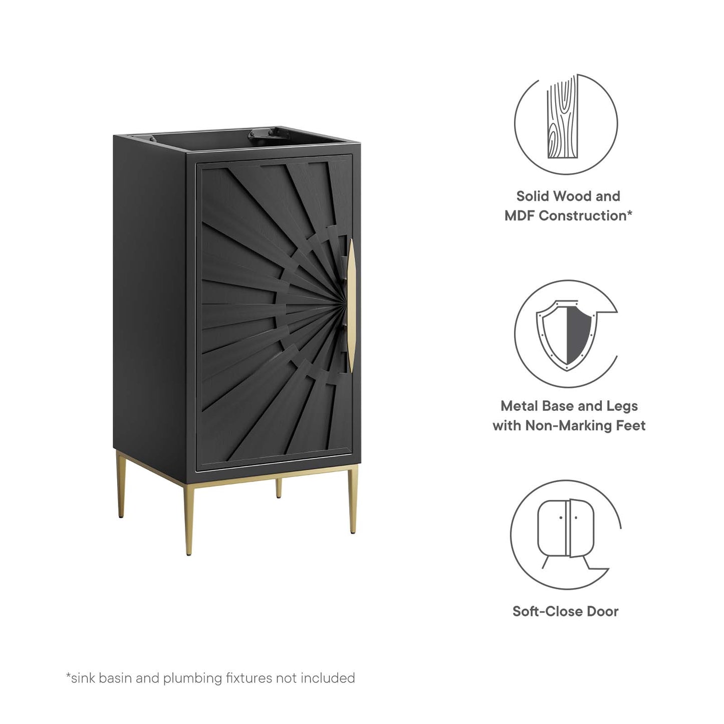 Awaken 18" Bathroom Vanity Cabinet By Modway - EEI-6159 | Bathroom Accessories | Modishstore - 7