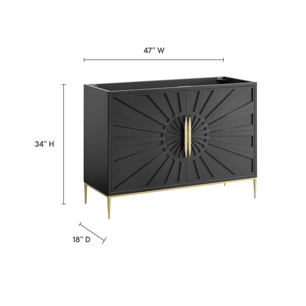 Awaken 48" Double or Single Sink Compatible (Not Included) Bathroom Vanity Cabinet By Modway - EEI-6163 | Bathroom Accessories | Modishstore - 8