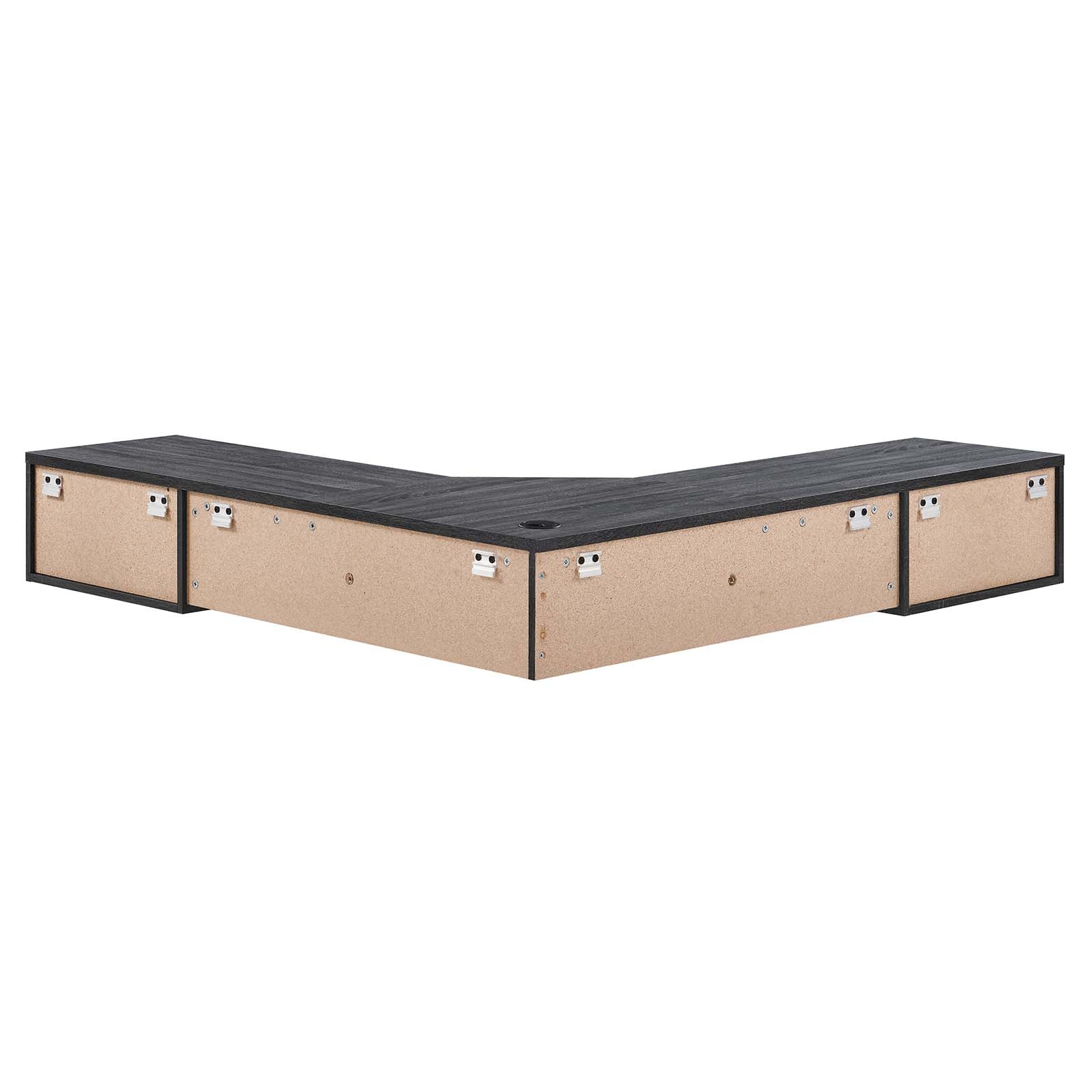 Render Wall Mount Corner Office Desk By Modway - EEI-6181 | Desks | Modishstore - 3