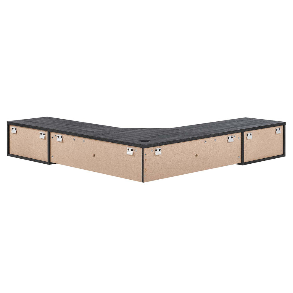 Render Wall Mount Corner Office Desk By Modway - EEI-6181 | Desks | Modishstore - 3