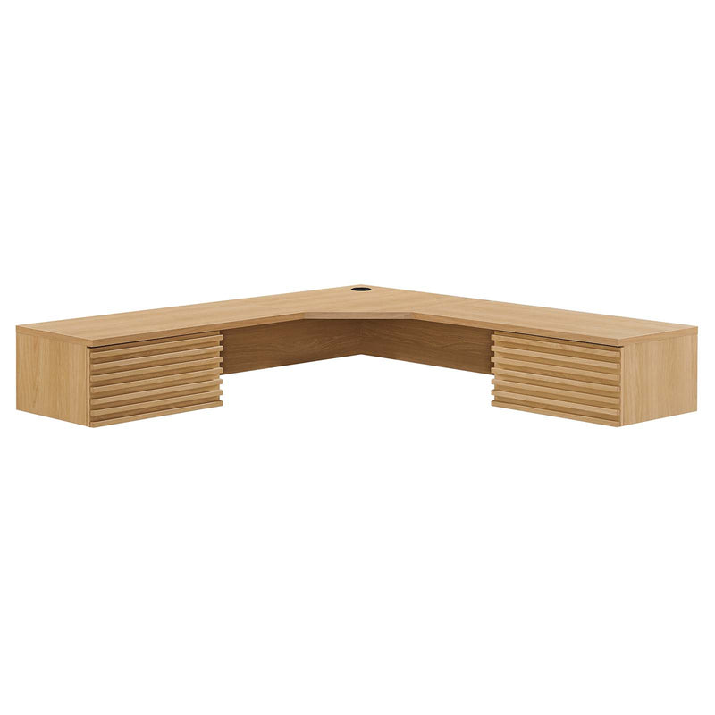 Render Wall Mount Corner Office Desk By Modway - EEI-6181 | Desks | Modishstore - 9