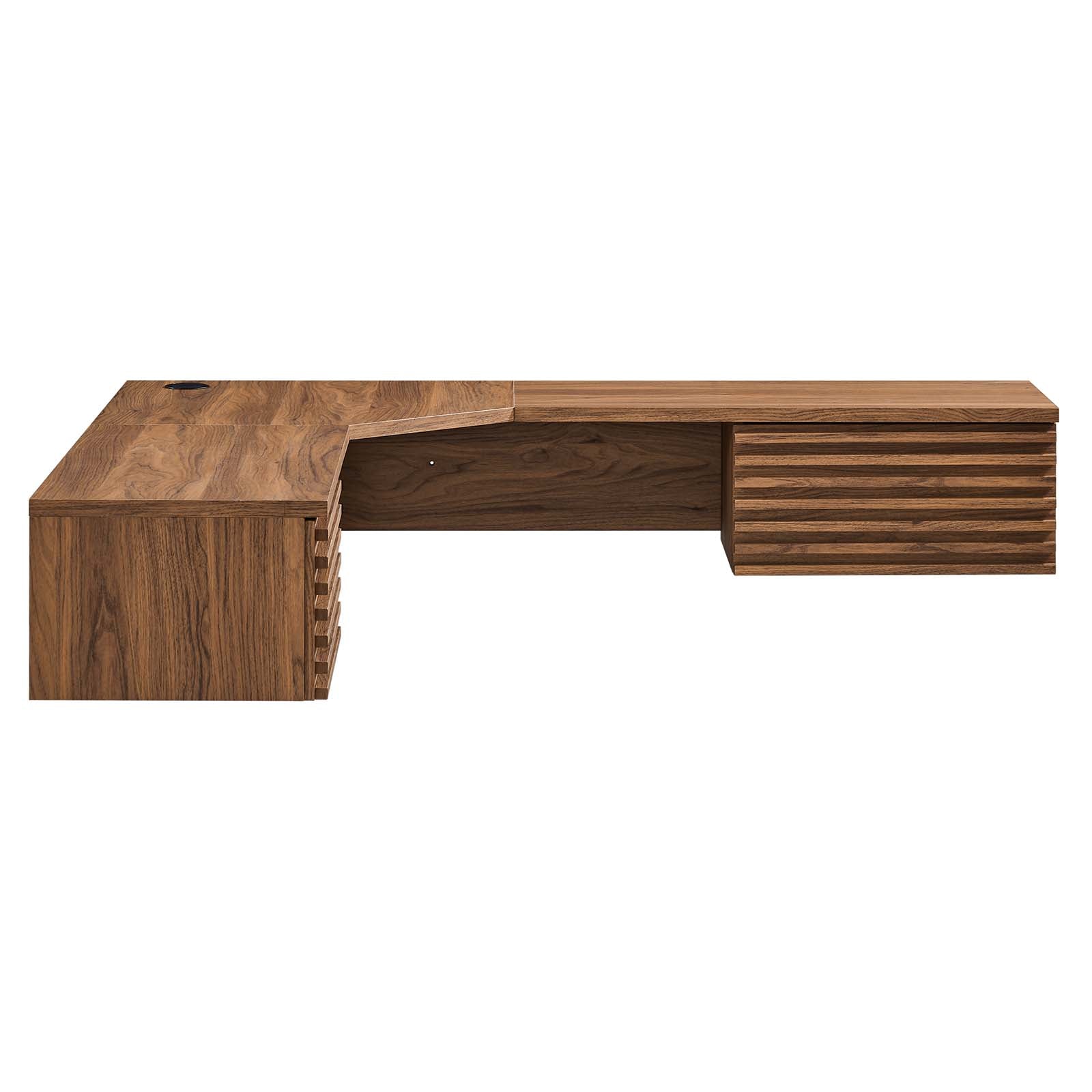 Render Wall Mount Corner Office Desk By Modway - EEI-6181 | Desks | Modishstore - 18