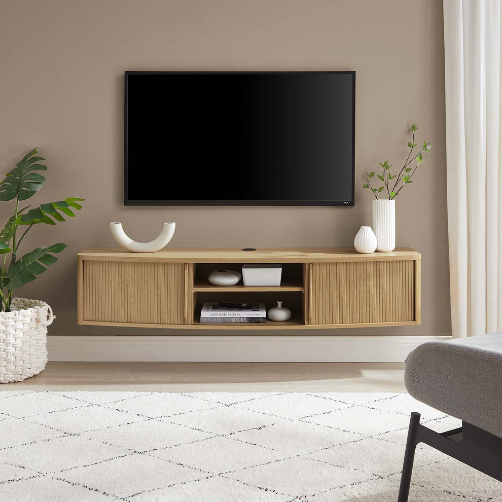 Resonance 60" Wall-Mount TV Stand By Modway - EEI-6182 | TV Stands | Modishstore - 13