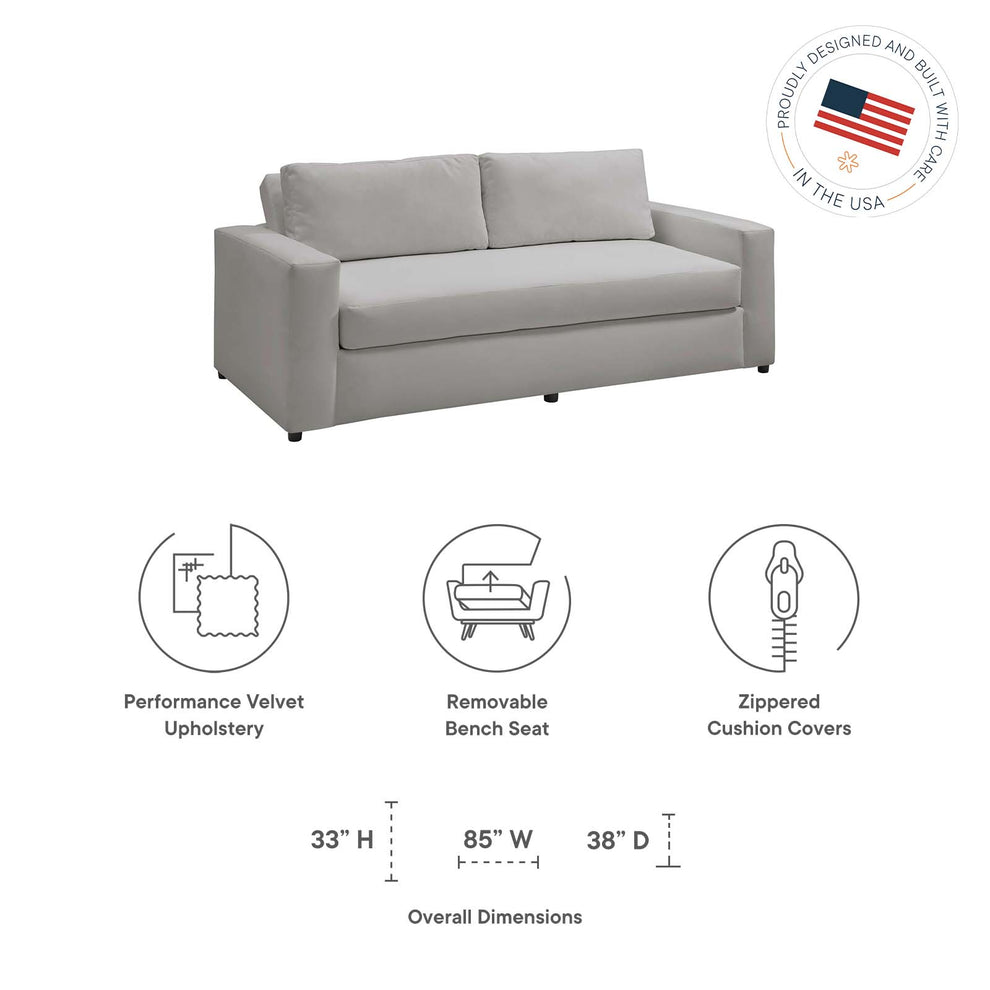 Avendale Velvet Sofa By Modway - EEI-6185 | Sofas | Modishstore - 23