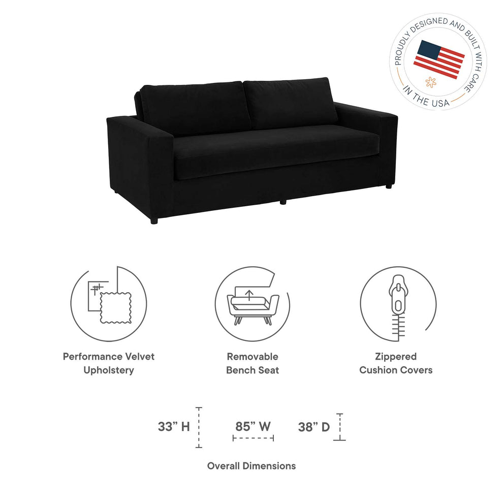 Avendale Velvet Sofa By Modway - EEI-6185 | Sofas | Modishstore - 31