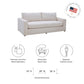 Avendale Linen Blend Sofa By Modway - EEI-6186 | Sofas | Modishstore - 15