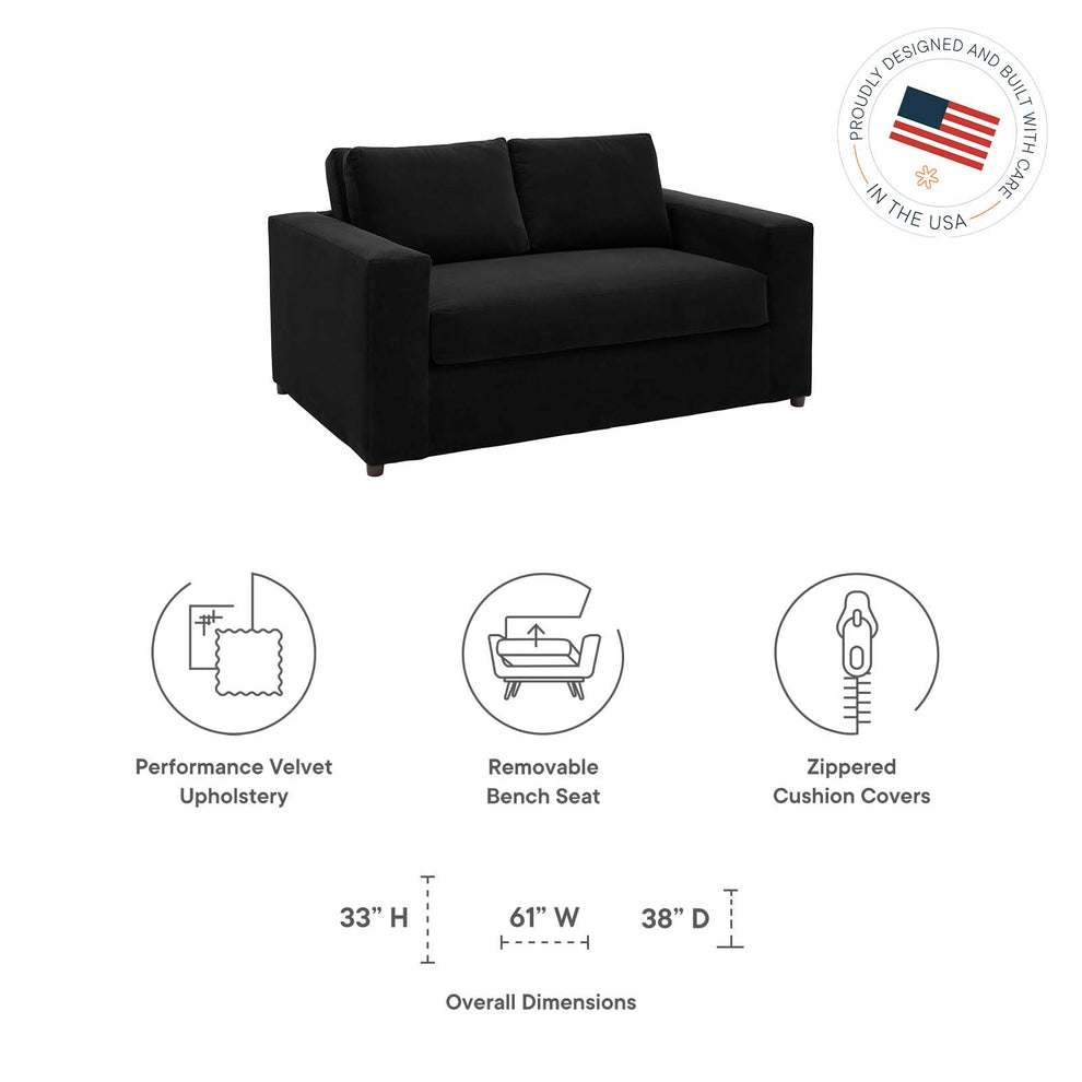 Avendale Velvet Loveseat By Modway - EEI-6189 | Loveseats | Modishstore - 31