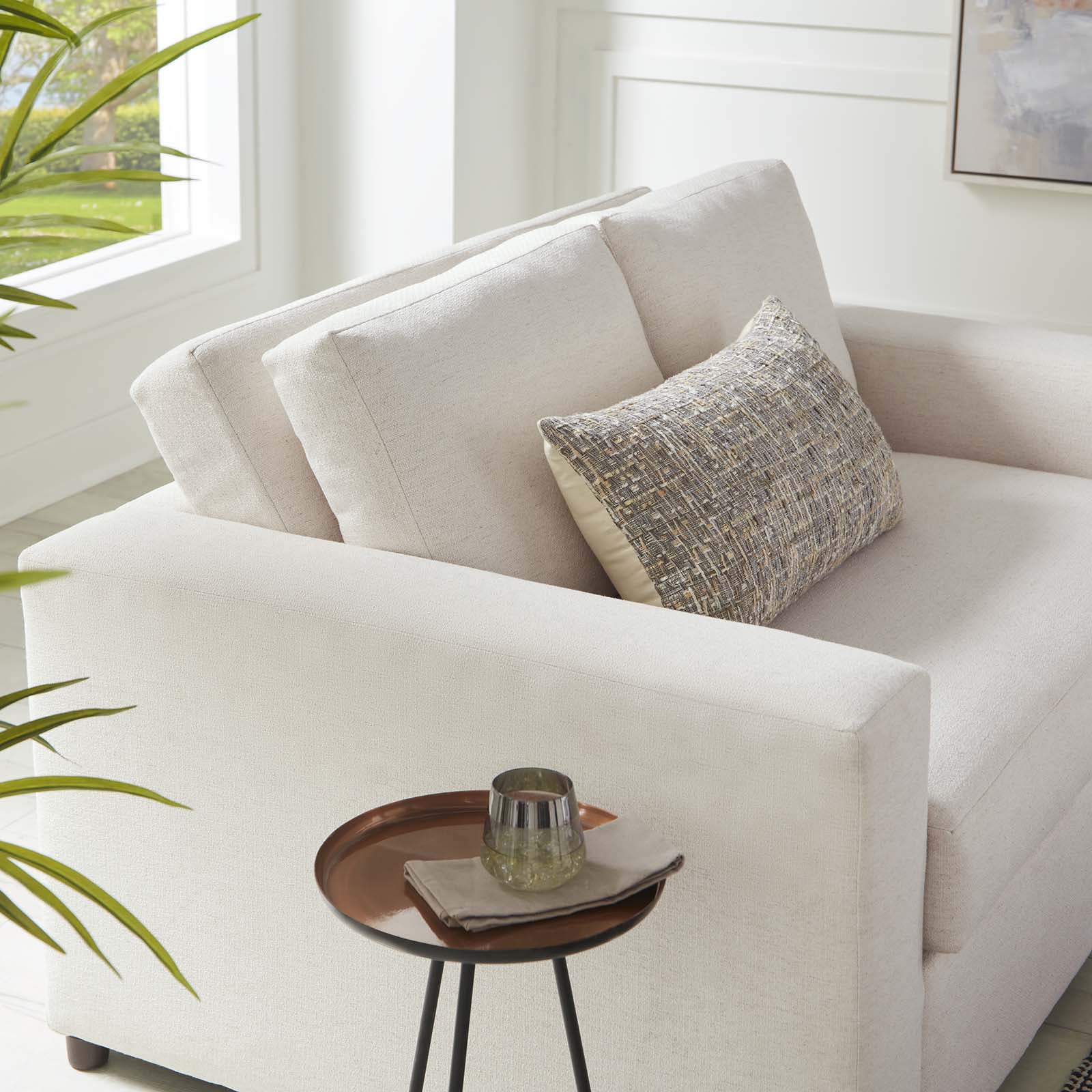 Avendale Linen Blend Loveseat By Modway - EEI-6190 | Loveseats | Modishstore - 14
