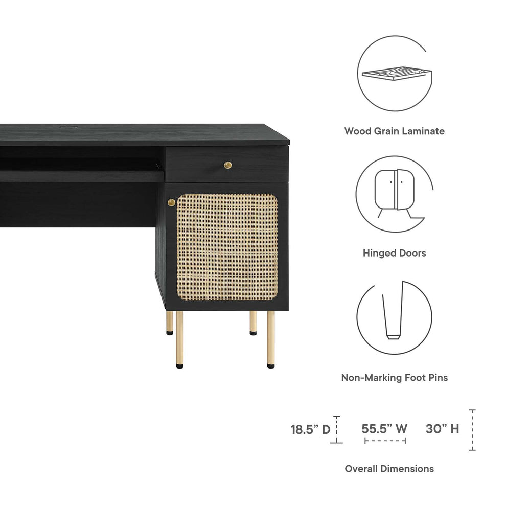 Chaucer Office Desk By Modway - EEI-6199 | Desks | Modishstore - 7