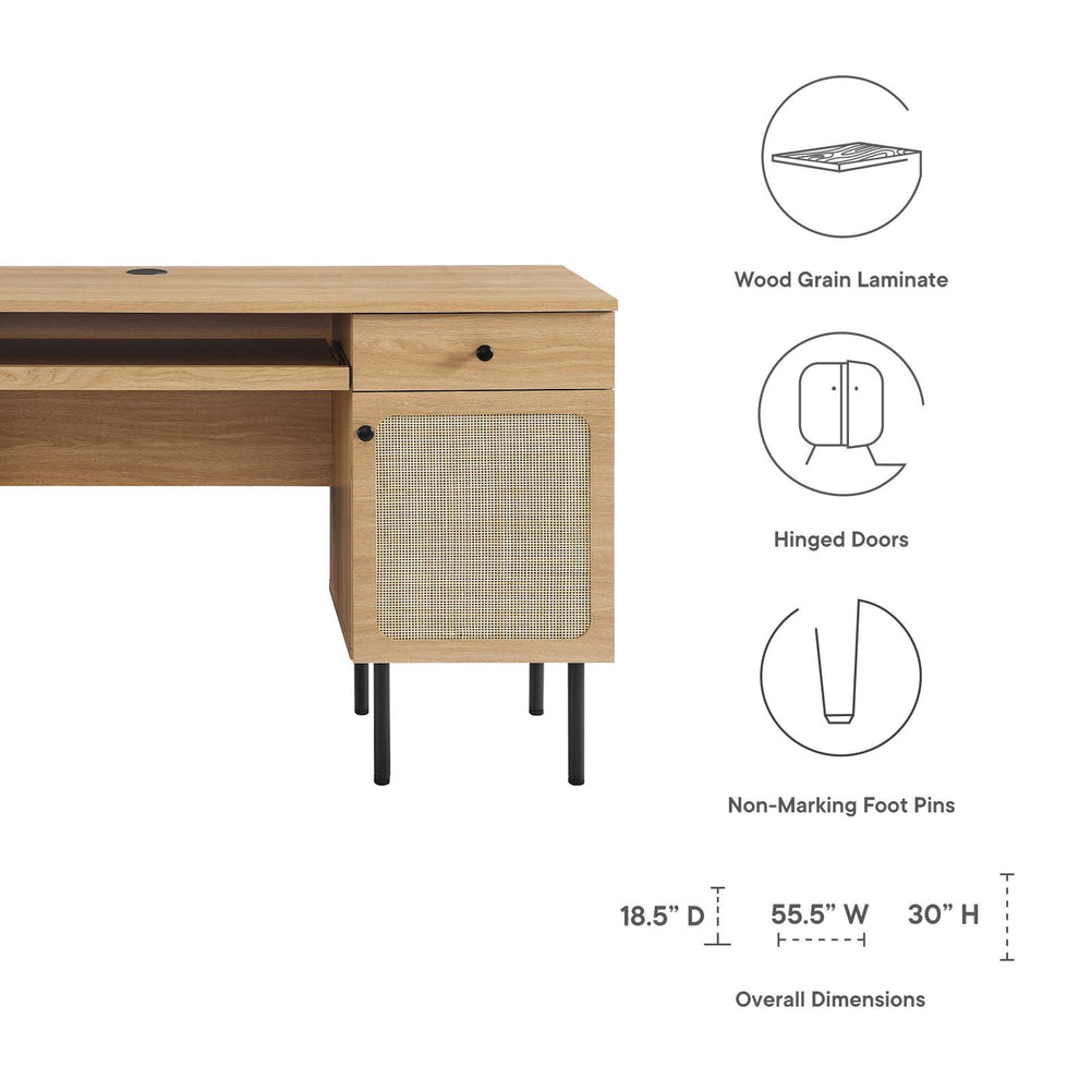 Chaucer Office Desk By Modway - EEI-6199 | Desks | Modishstore - 15