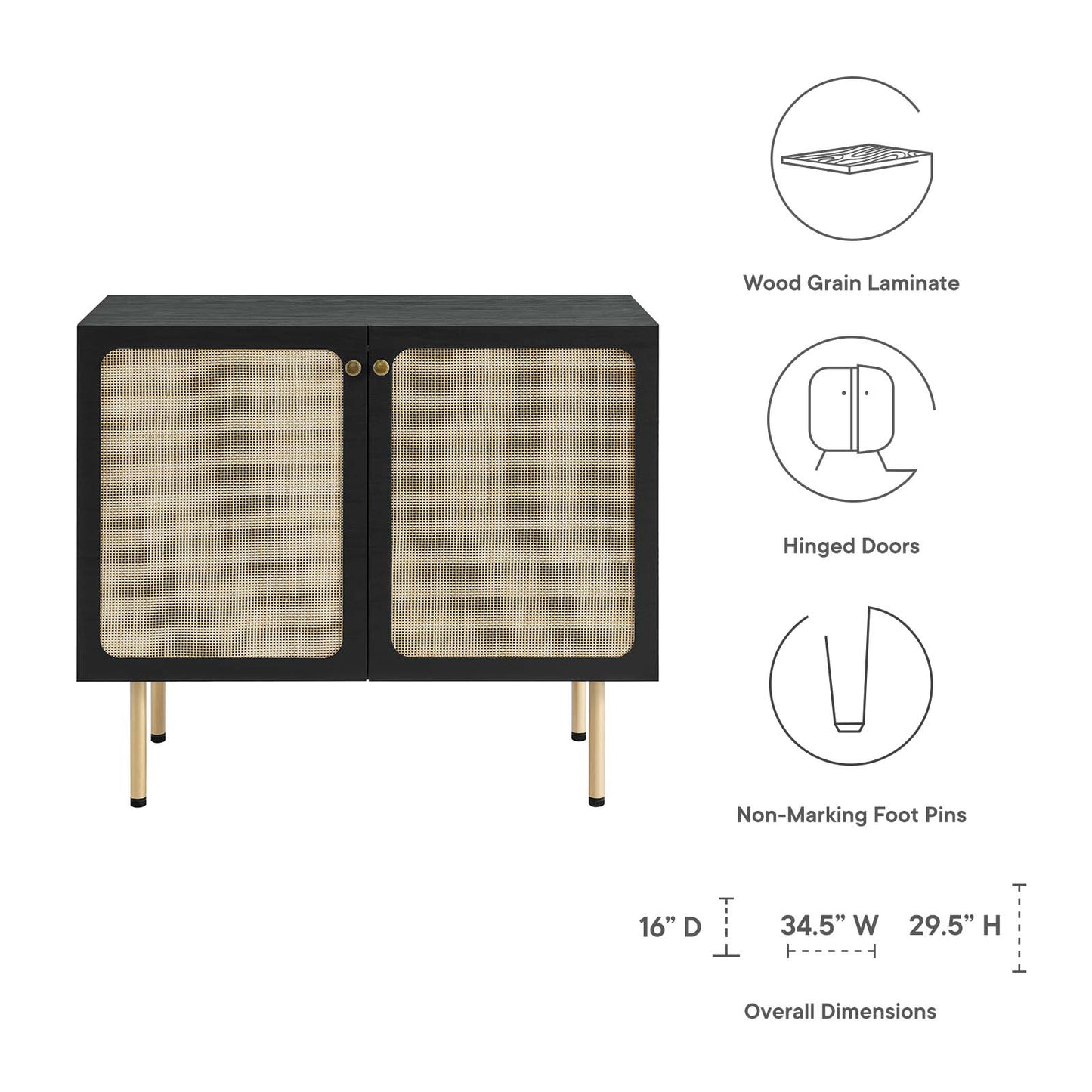 Chaucer Accent Cabinet By Modway - EEI-6200 | Cabinets | Modishstore - 7