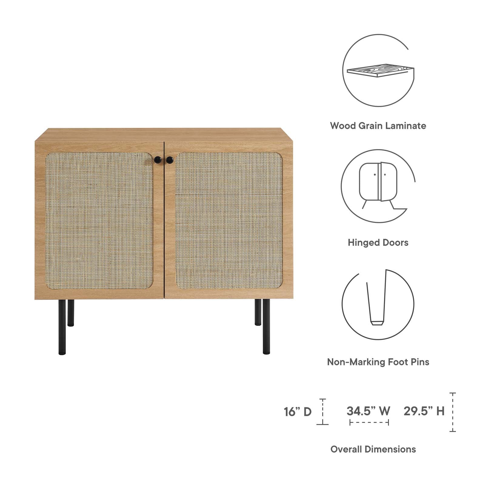 Chaucer Accent Cabinet By Modway - EEI-6200 | Cabinets | Modishstore - 15