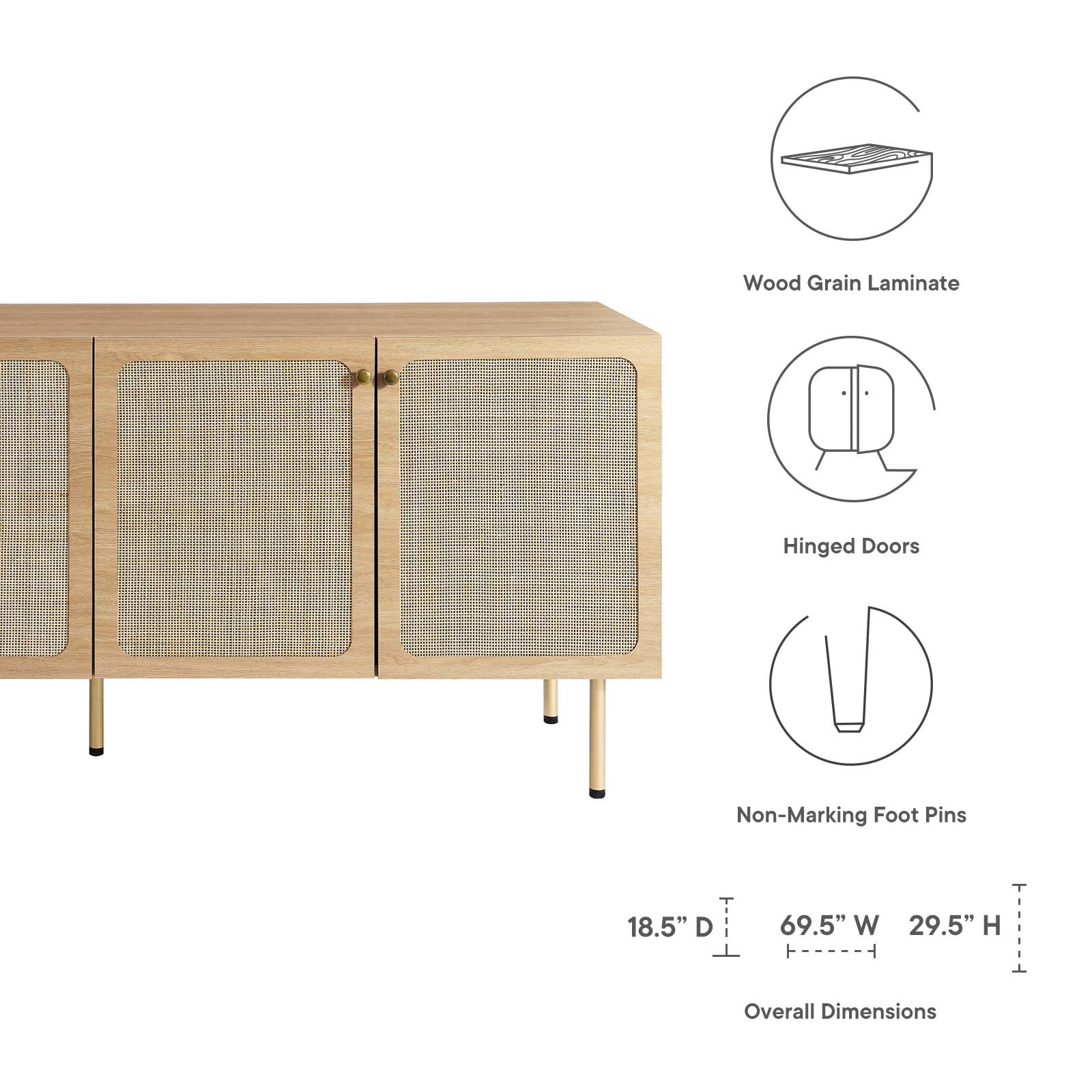 Chaucer Sideboard By Modway - EEI-6201 | Sideboards | Modishstore - 15