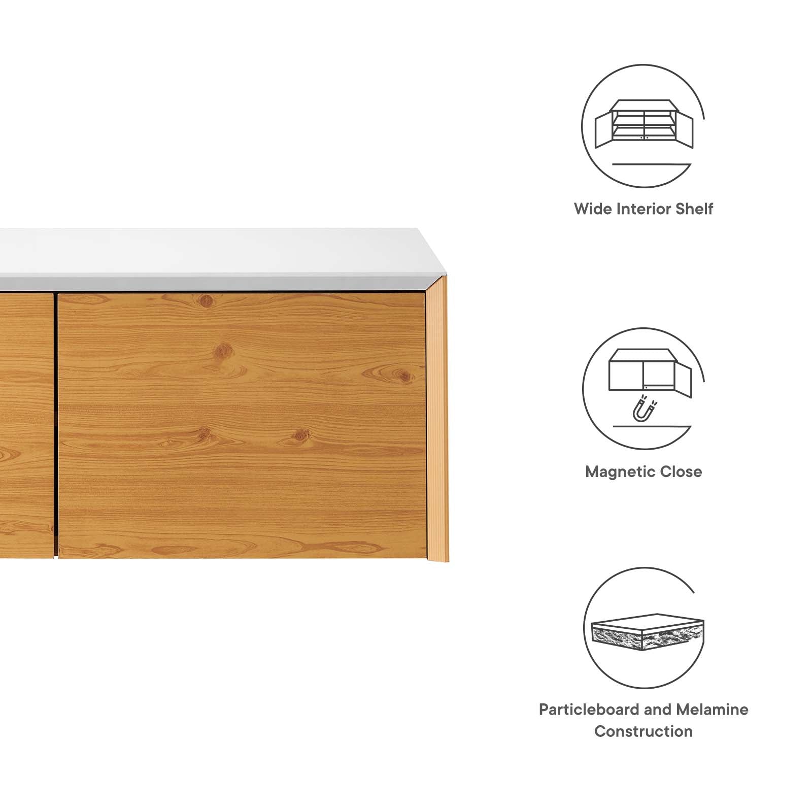Kinetic Wall-Mount Office Storage Cabinet By Modway - EEI-6205 | Sideboards | Modishstore - 14