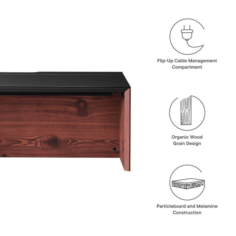 Kinetic 38" Wall-Mount Office Desk By Modway - EEI-6206 | Desks | Modishstore - 7