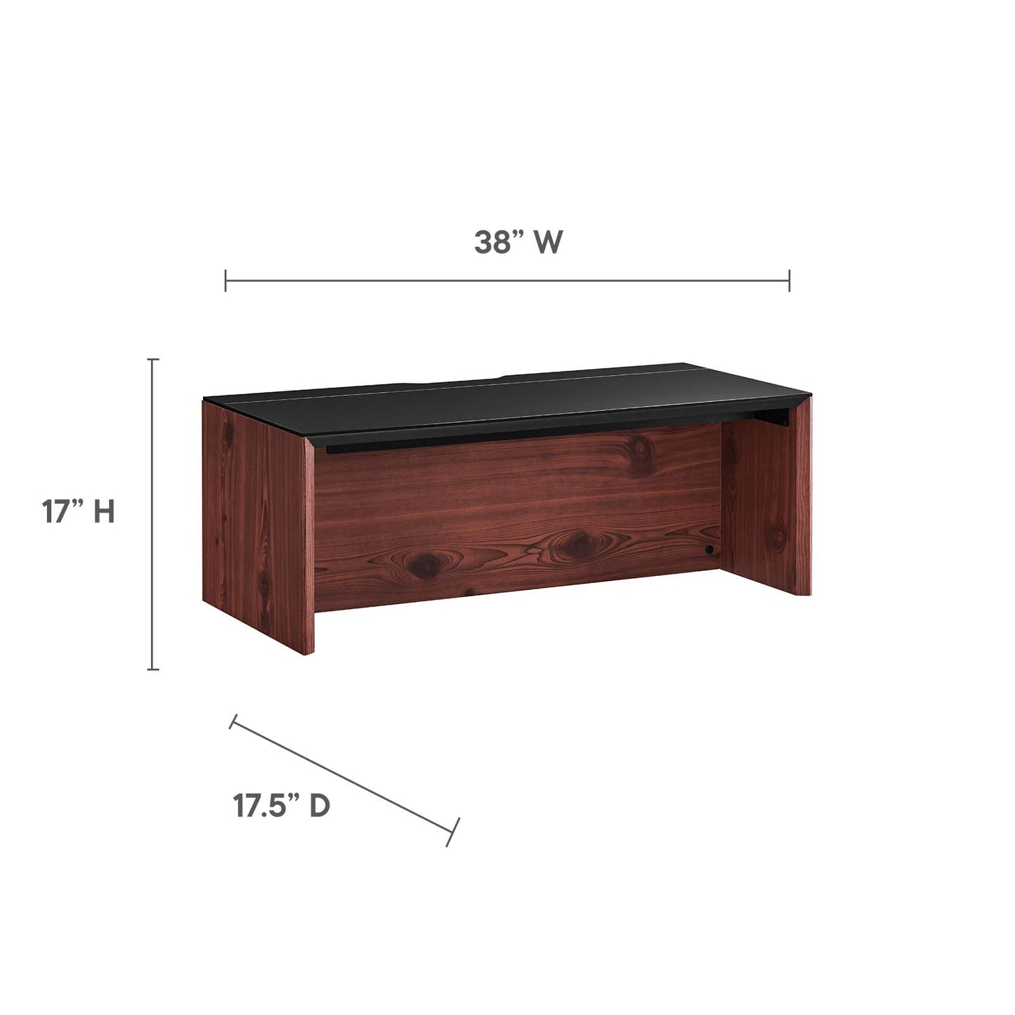 Kinetic 38" Wall-Mount Office Desk By Modway - EEI-6206 | Desks | Modishstore - 8