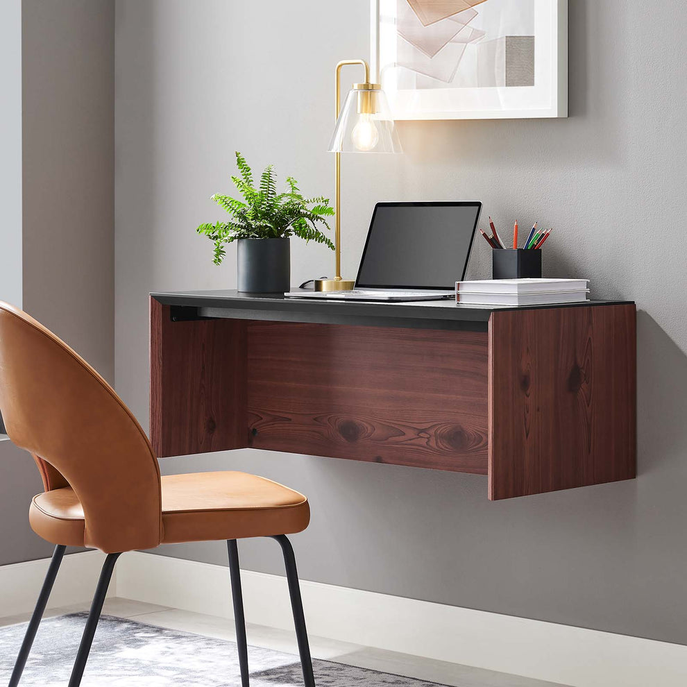 Kinetic 38" Wall-Mount Office Desk By Modway - EEI-6206 | Desks | Modishstore - 1