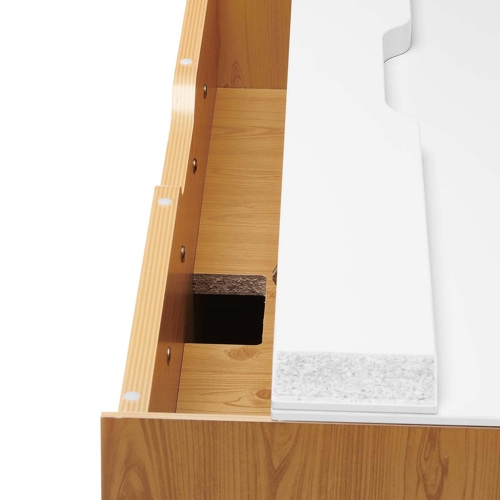 Kinetic 38" Wall-Mount Office Desk By Modway - EEI-6206 | Desks | Modishstore - 12