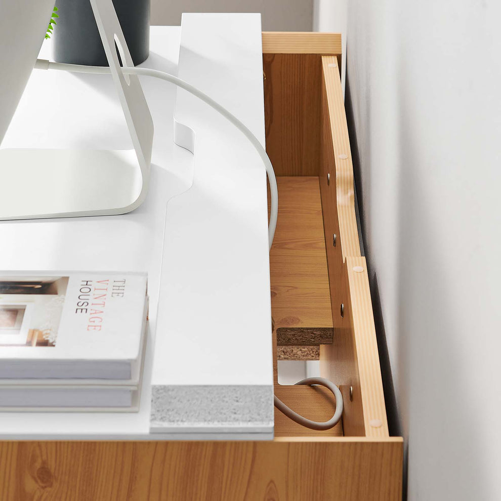 Kinetic 38" Wall-Mount Office Desk By Modway - EEI-6206 | Desks | Modishstore - 13