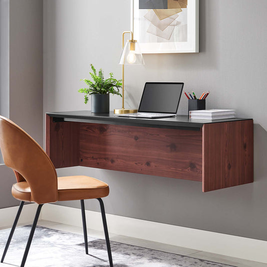 Kinetic 49" Wall-Mount Office Desk By Modway - EEI-6207 | Desks | Modishstore