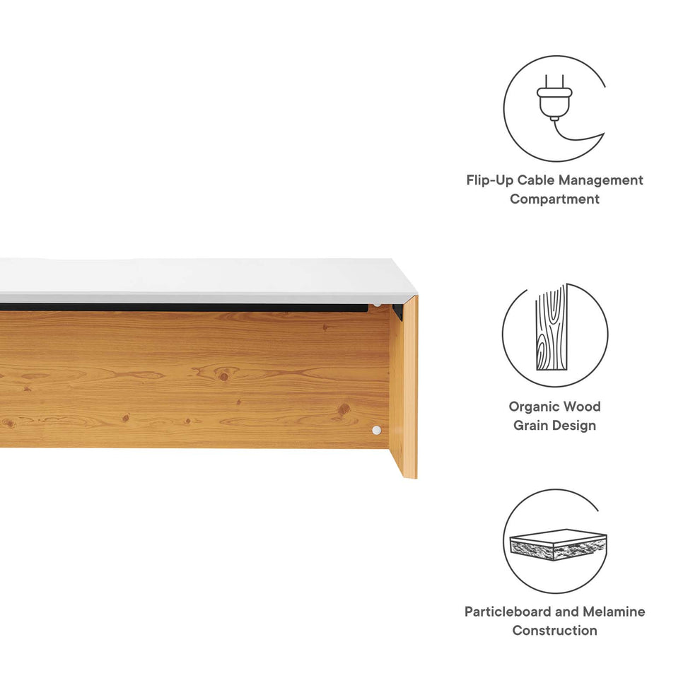 Kinetic 49" Wall-Mount Office Desk By Modway - EEI-6207 | Desks | Modishstore - 13