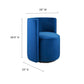 Della Performance Velvet Fabric Swivel Chair By Modway - EEI-6222 | Armchairs | Modishstore - 14