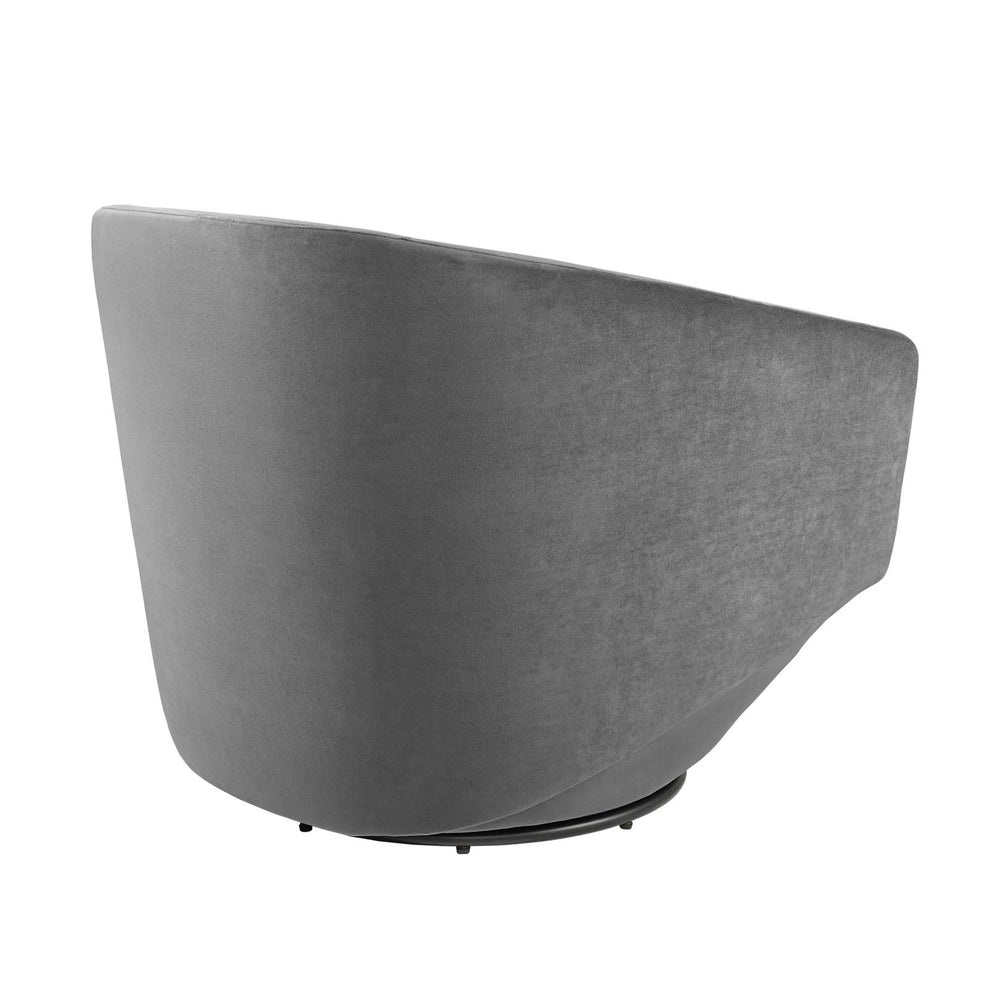 Series Performance Velvet Fabric Swivel Chair By Modway - EEI-6224 | Armchairs | Modishstore - 4