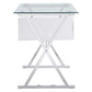 Sector 56" Glass Top Glass Office Desk By Modway - EEI-6225 | Desks | Modishstore - 3