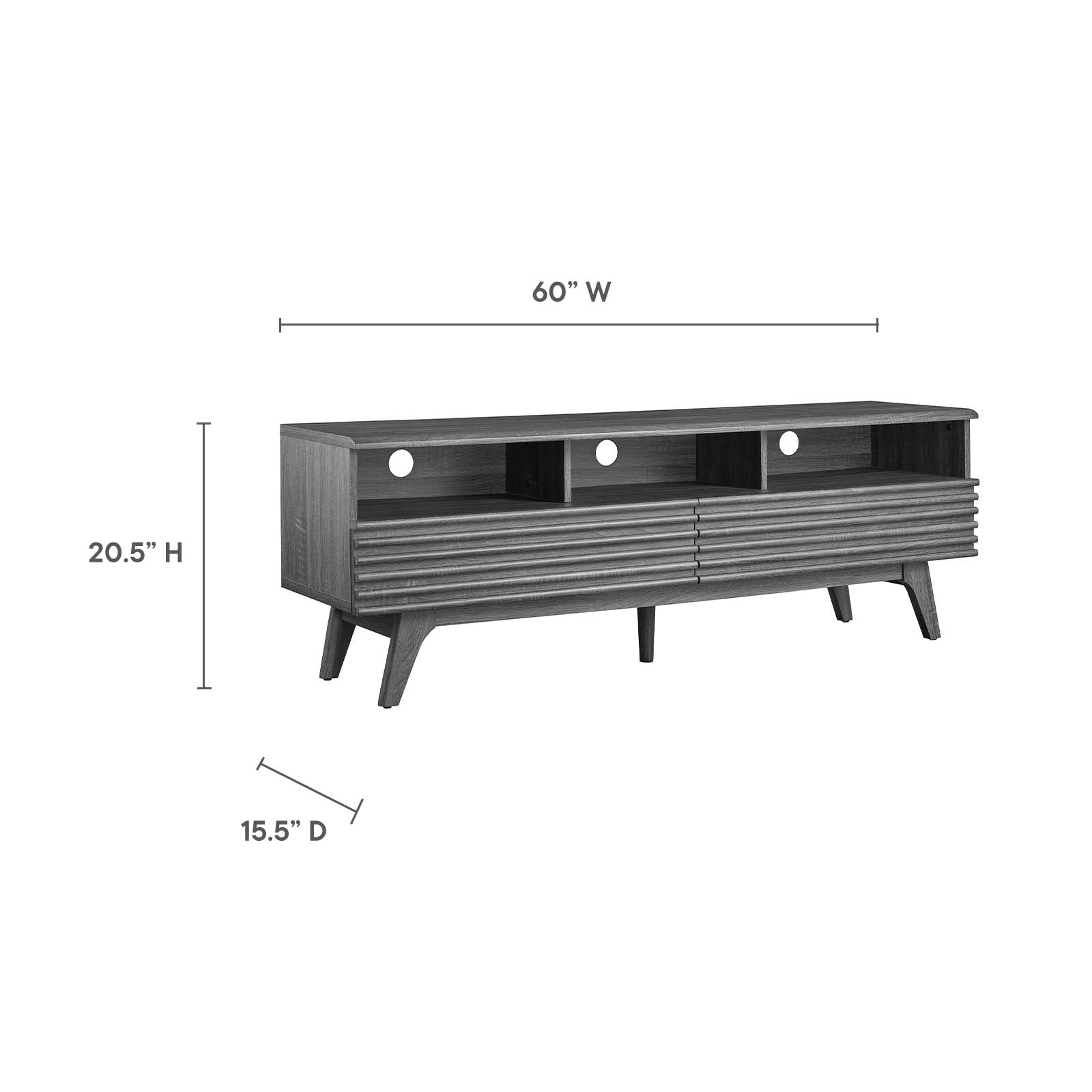 Render 60" TV Stand By Modway - EEI-6228 | TV Stands | Modishstore - 7