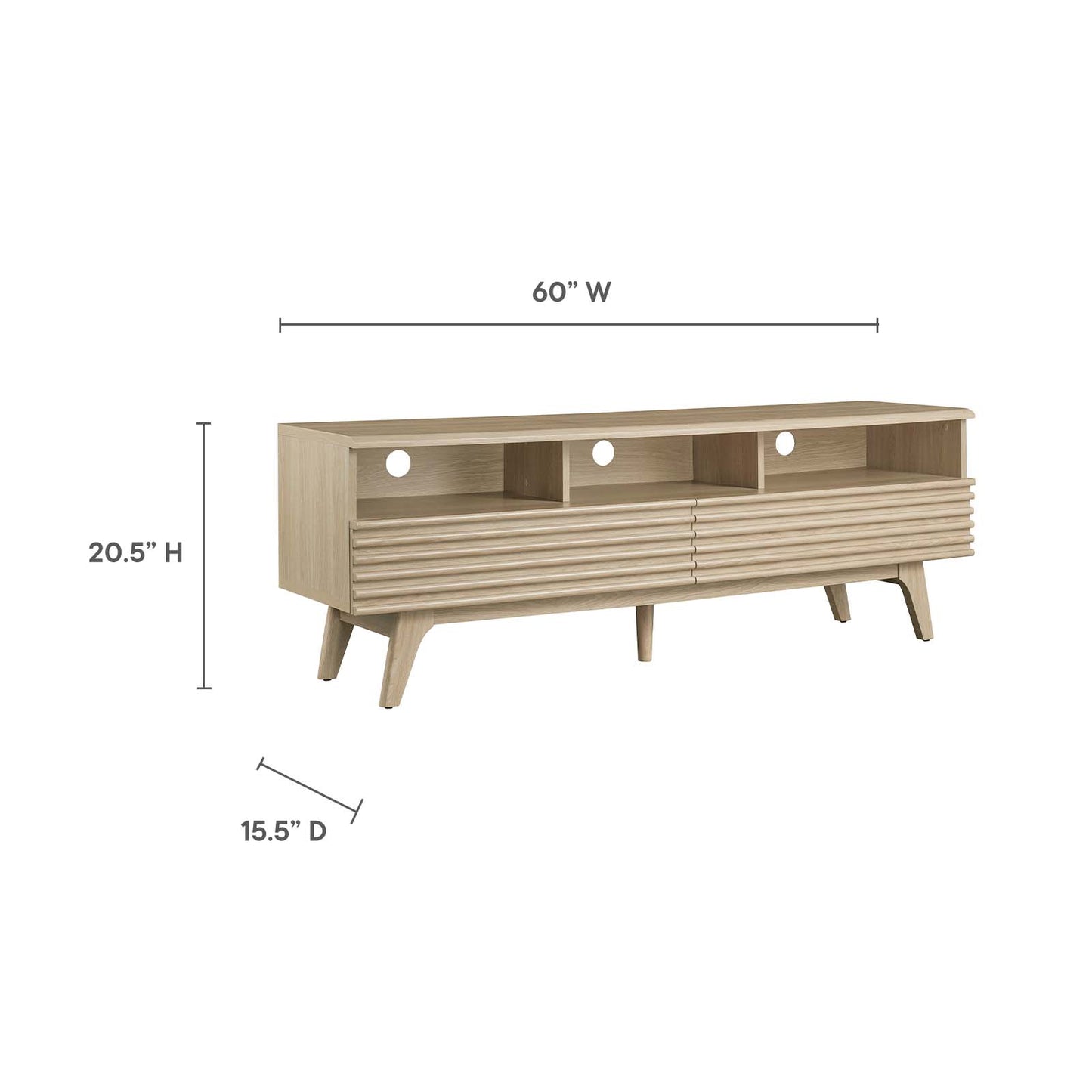 Render 60" TV Stand By Modway - EEI-6228 | TV Stands | Modishstore - 14