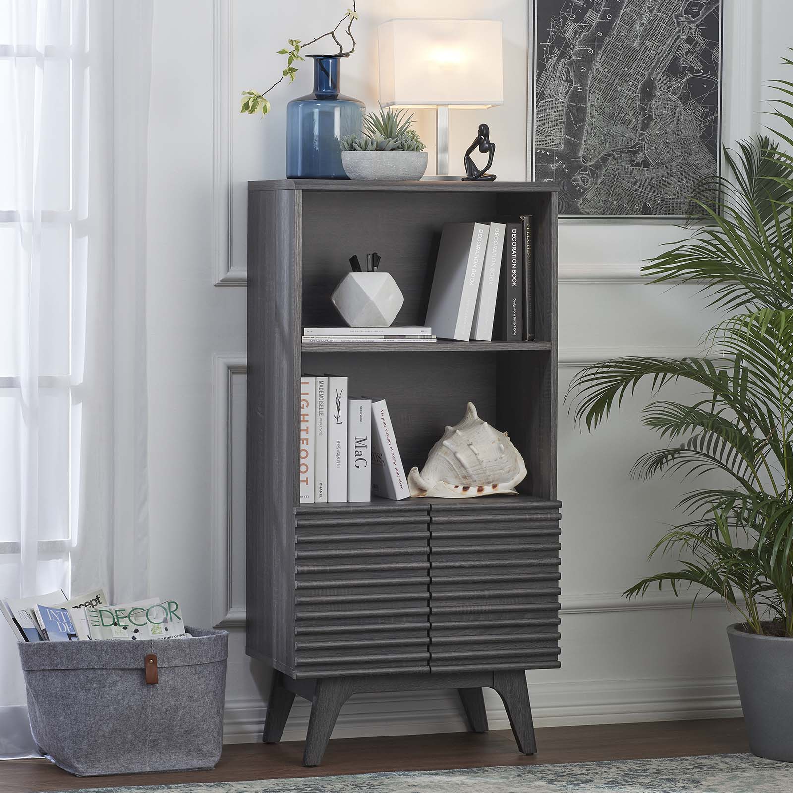Render Display Cabinet Bookshelf By Modway - EEI-6229 | Bookcases | Modway