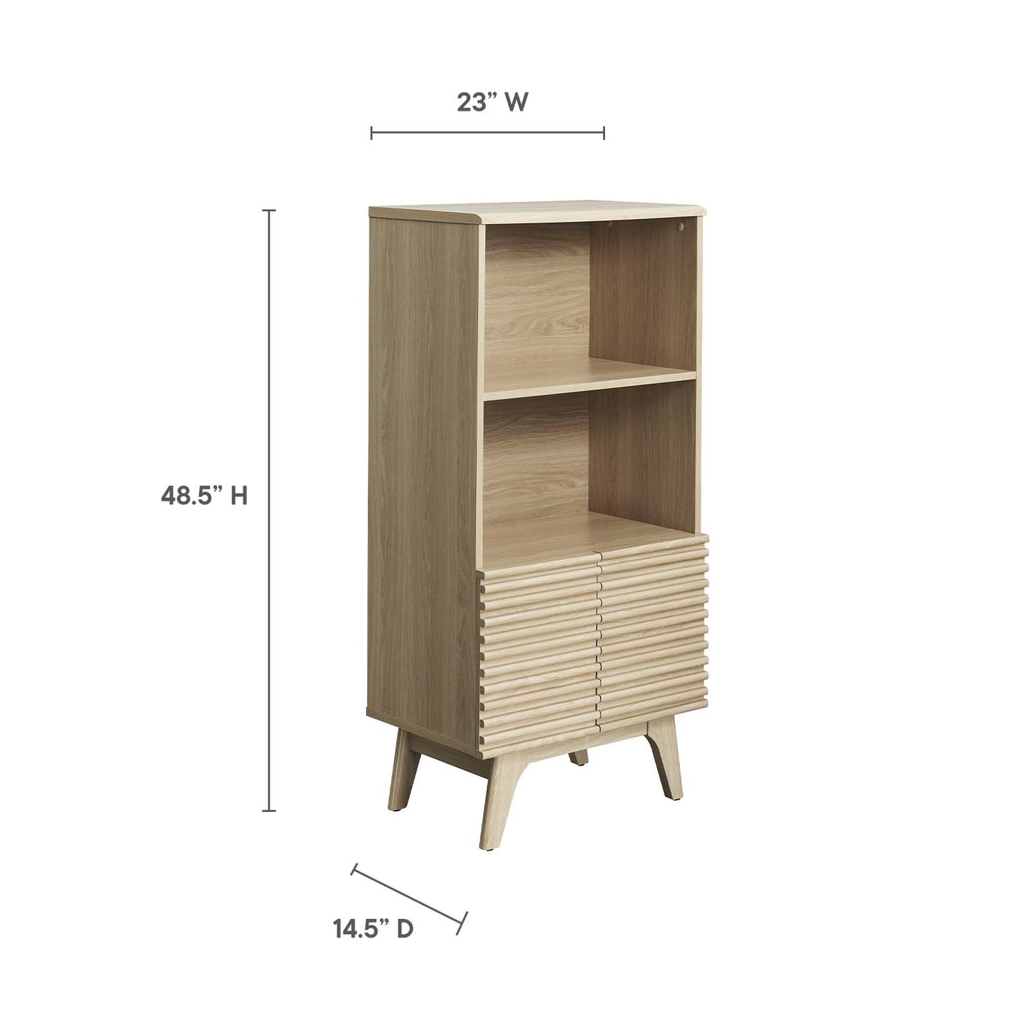 Render Display Cabinet Bookshelf By Modway - EEI-6229 | Bookcases | Modishstore - 16