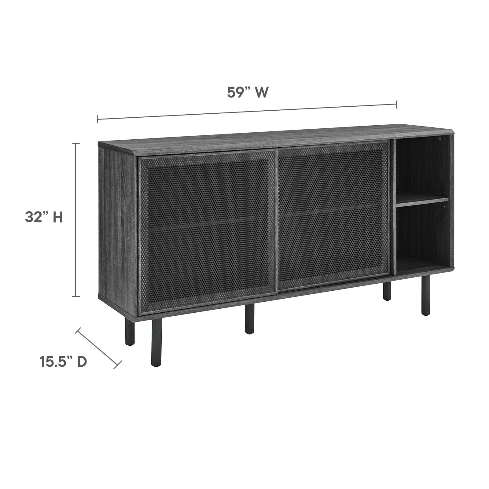 Kurtis 59" Sideboard By Modway - EEI-6235 | TV Stands | Modishstore - 9