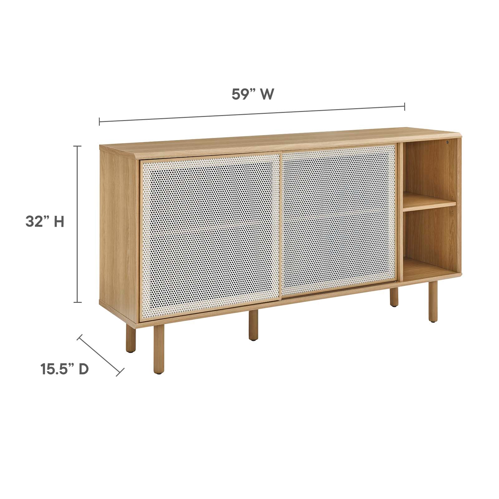 Kurtis 59" Sideboard By Modway - EEI-6235 | TV Stands | Modishstore - 18