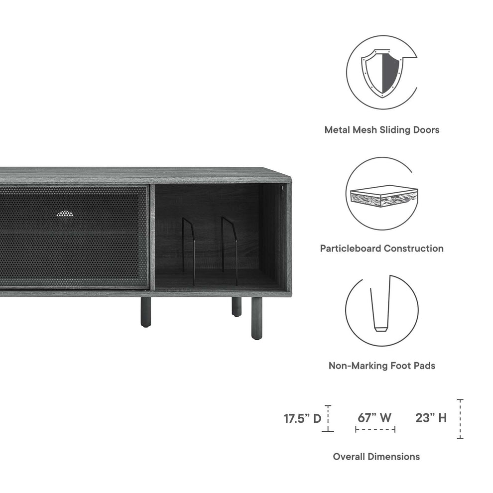 Kurtis 67" TV and Vinyl Record Stand By Modway - EEI-6236 | TV Stands | Modishstore - 8