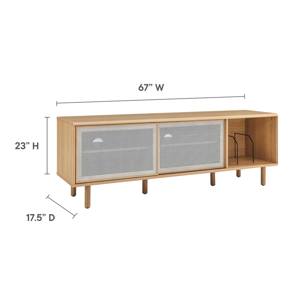 Kurtis 67" TV and Vinyl Record Stand By Modway - EEI-6236 | TV Stands | Modishstore - 18