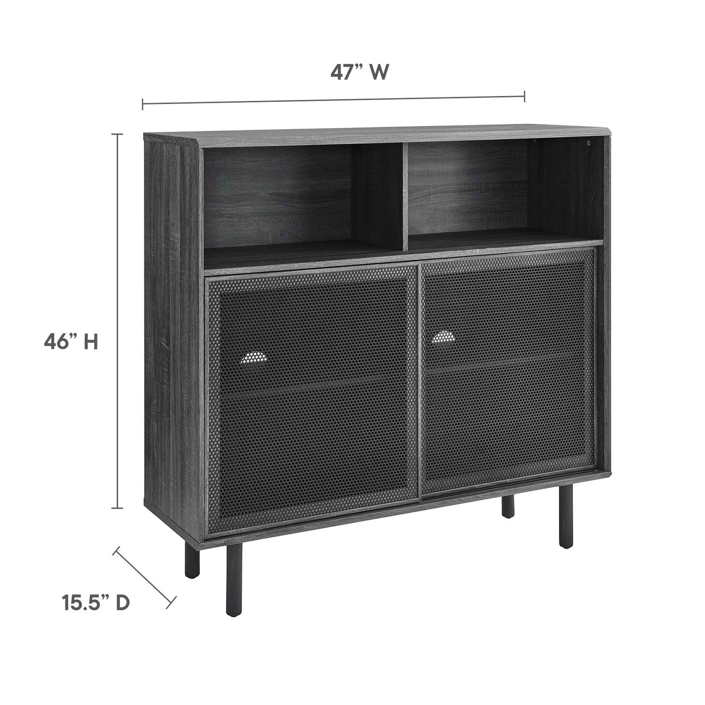 Kurtis 47" Display Cabinet By Modway - EEI-6237 | Cabinets | Modishstore - 9
