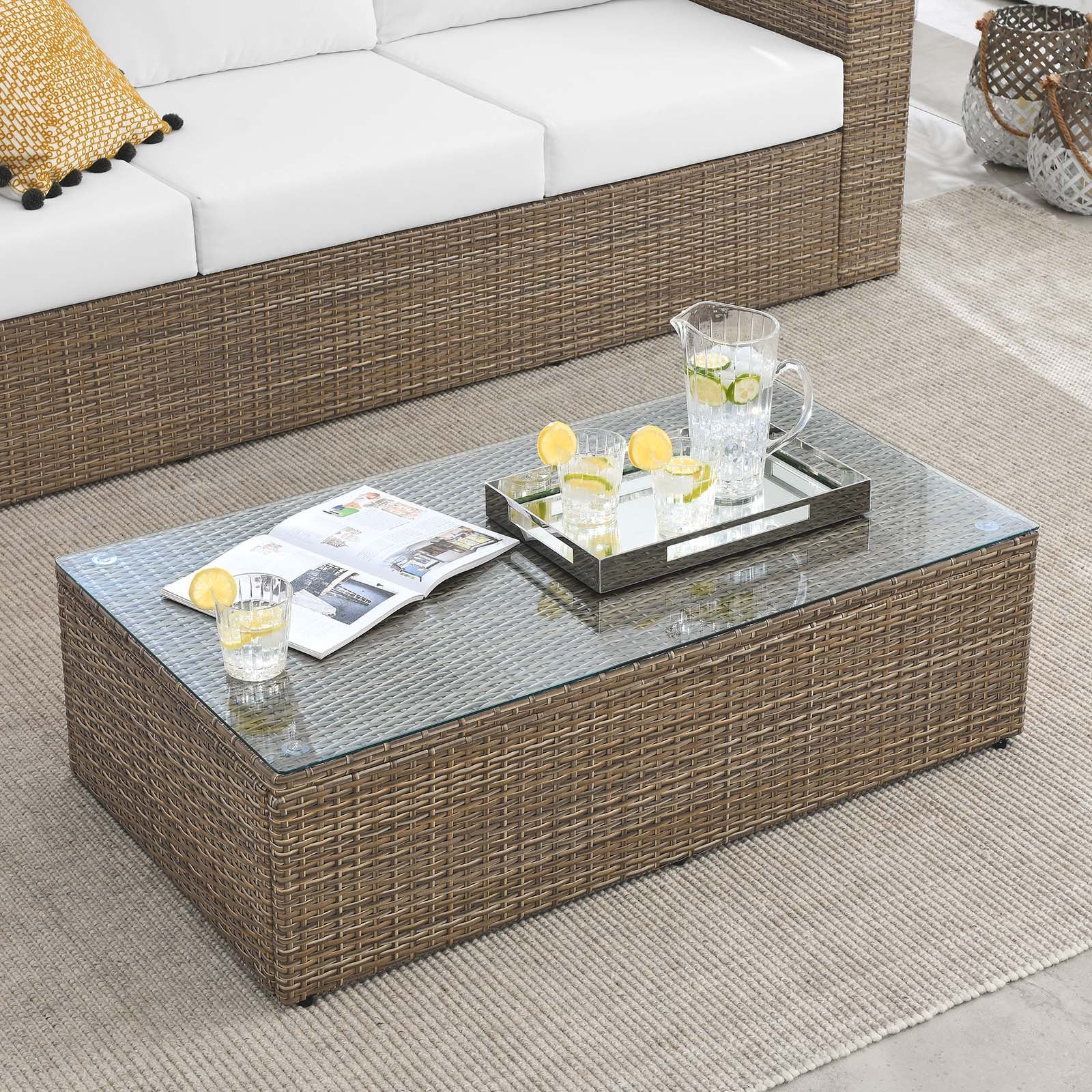 Convene Outdoor Patio Outdoor Patio Coffee Table By Modway - EEI-6239 | Outdoor Tables | Modishstore - 1