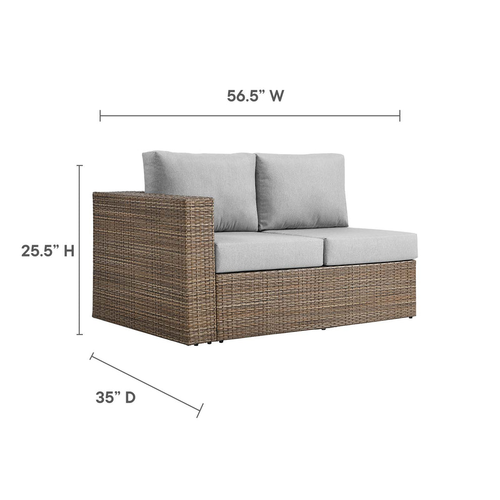 Convene Outdoor Patio Outdoor Patio Left-Arm Loveseat By Modway - EEI-6243 | Outdoor Sofas, Loveseats & Sectionals | Modishstore - 6