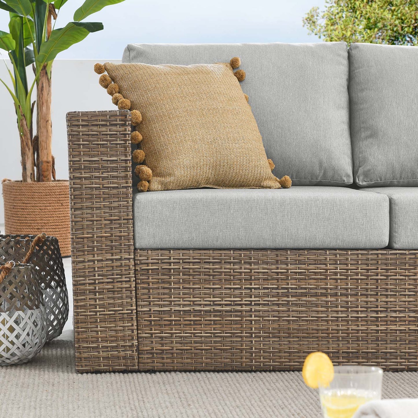 Convene Outdoor Patio Outdoor Patio Left-Arm Loveseat By Modway - EEI-6243 | Outdoor Sofas, Loveseats & Sectionals | Modishstore - 8